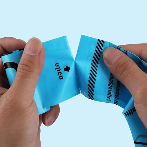 Image of Heavy Duty Dog Poop Bags Rolls - Leak Proof Guaranteed, 270 Bags for Large Doggy, Doggie, Puppy, Cat,Jumbo Size, Extra Large, Extra Thick & Extra Strong, 9 inch x 13 inch Jasmine Scented, Made in PRC