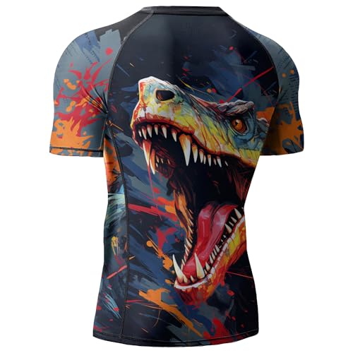 Desantiago Rash Guard Super Lightweight Fabric Compression Shirts Short Sleeve, BJJ Rash Guards for Men2