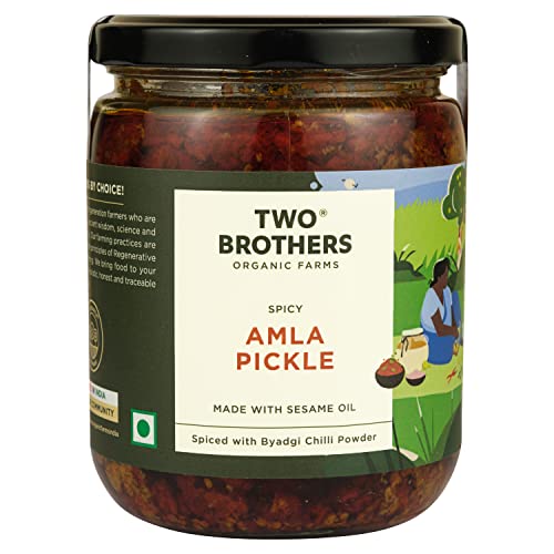 Image of TWO BROTHERS ORGANIC FARMS | SPICY AMLA PICKLE 500G