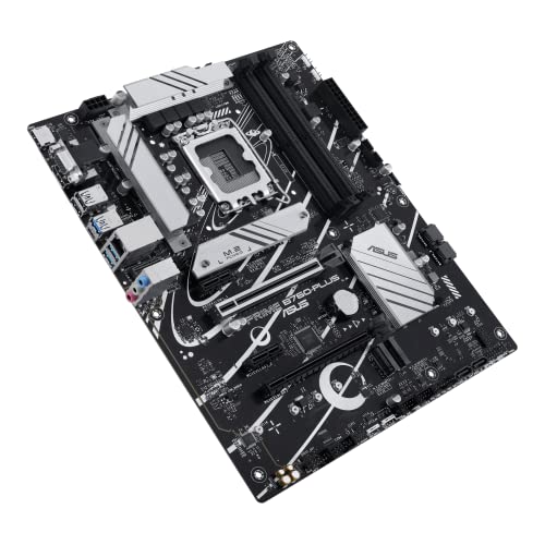 Image of ASUS Prime B760-PLUS Intel B760(13th and 12th Gen) LGA1700 ATX Motherboard PCIe 5.0,DDR5,3X PCIe 4.0 M.2 Slots,2.5Gb LAN, DP,HDMI,USB 3.2 Gen 2x2 Type-C,Front USB 3.2 Gen 1 Type-C,Thunderbolt (USB4)
