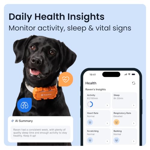 Tractive XL Adventure Smart Dog Tracker | 2026 Edition | Long Battery Life | Real-Time GPS Tracking | Escape & Health Alerts | Vitals Monitoring | Market Leader (Orange) - Image 3