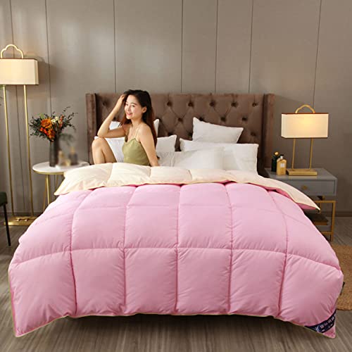 5JJJLOOOPP Edredón individual, para todas las estaciones, color, edredón de invierno, peso de 6 kg, edredón lavable, edredón de piel, cálido, protección contra el frío (color 3, 200 x 230 x 5 kg)