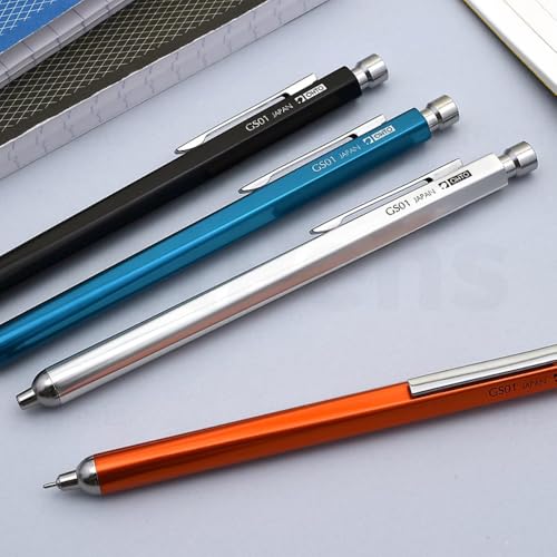 Image of OHTO GS01 Ballpoint Pen 0.7mm Medium Tip Black Ink | Black Metal Body | Smooth Writing Japanese Pen for Office & Professional Use Made In Japan