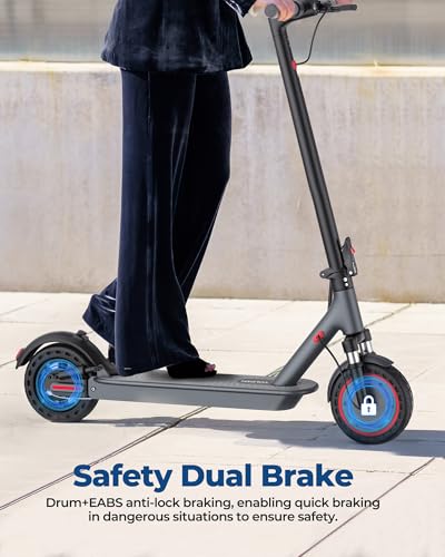 Image of VOLPAM Adult Electric Scooter, 350W /500WMotor, 8.5 inch /10 inch Solid Tires, 19 /22Mph, 32 /28 /23 /21 /18 /16Miles Max Range, Dual Braking