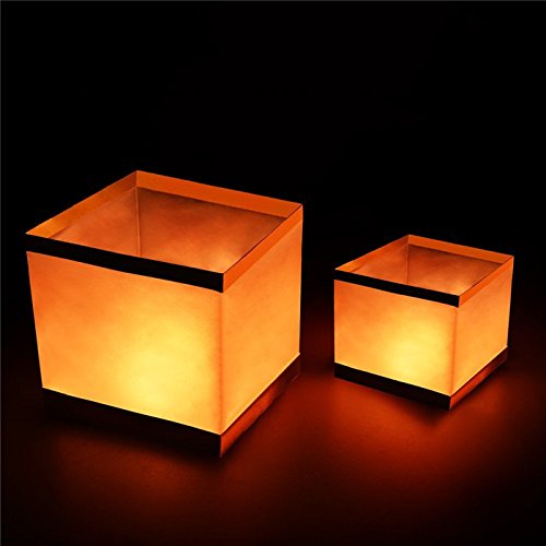 10Pcs Agua Flotante Vela Titular Impermeable Candelabro Linterna Deseando Candelabro Luz 15X15Cm