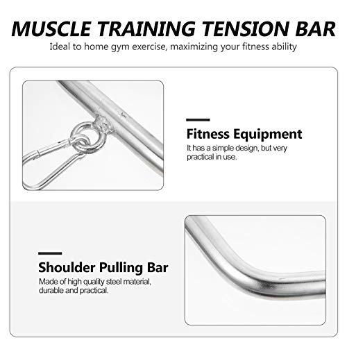 BESPORTBLE LAT Acessório de barra de puxar para baixo, equipamento de treinamento muscular, academia