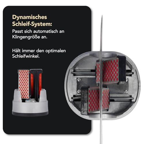 DMT Simple Sharp Diamant Messerschärfer | Messerschleifer für rasiermesserscharfe Klingen mit...