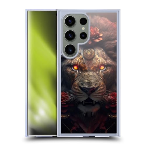 Coque Spacescapes Crimson Pride Lions pour Galaxy S24 Ultra protection haut de gamme MagSafe
