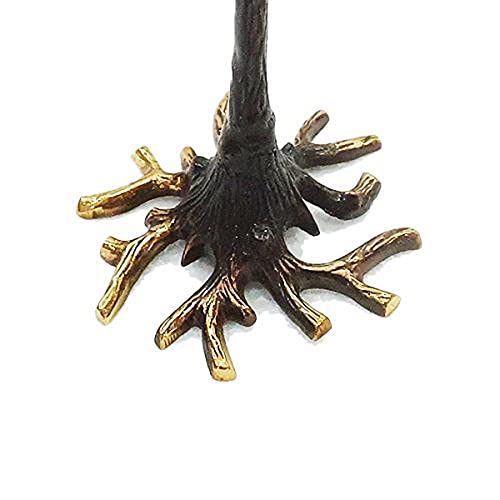 Yair Emanuel Tree Of Life Kiddush Cup For Shabbat And Yom Tov | Stainless Steel And Brass | Comes With Saucer | Unique Sculptured Design Wine Goblet | Jewish Judaica Gift #TOP3