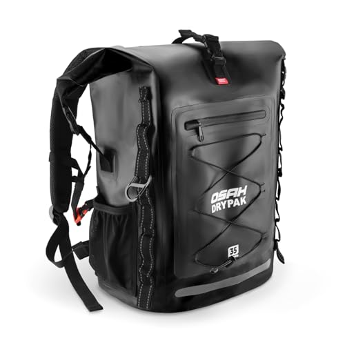 Image of OSAH DRYPAK Waterproof Backpack Dry Bag 35L /55L /85L - Heavy Duty Roll-Top Hiking Backpack for Travel, Kayaking, Boating, Camping, Rafting and Fishing