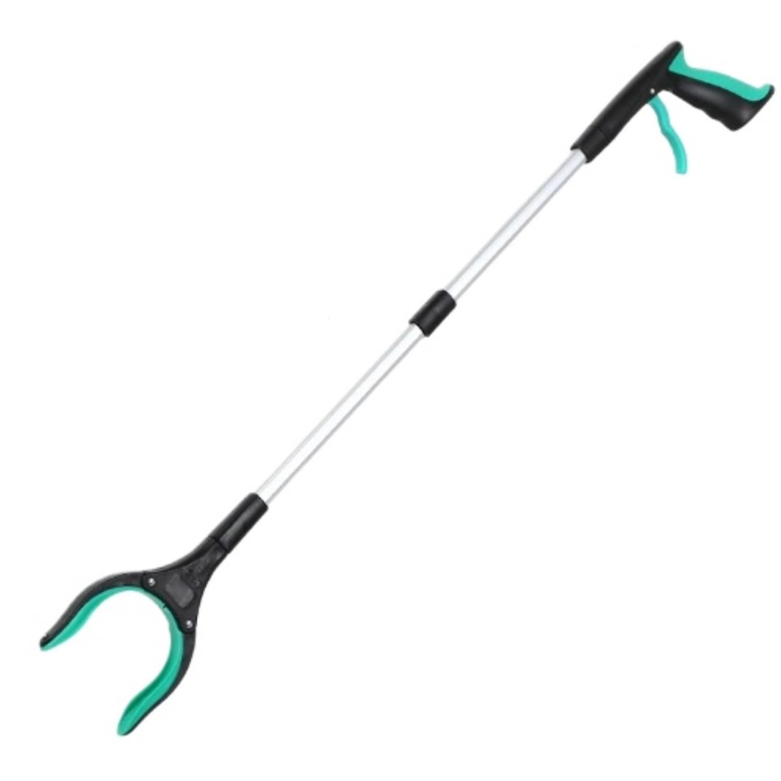 Greifzange 2Pcs Grabber Werkzeug Aluminium Magnetische Klaue Leichte Faltbare Reacher Werkzeug(Grün)