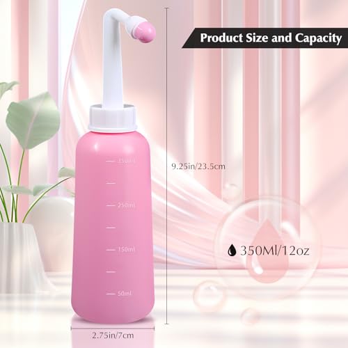 OOCOME Peri Bottle for Postpartum Care, Travel Large Capacity 12oz/350ml, Portable Handheld Bidet for Perineal Recovery and Cleansing, New Mom After Birth Recovery Essentials