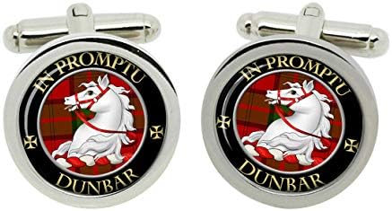 Enamel Jewelry Scottish Clan Dunbar Crest Cufflinks with Gift Box