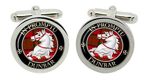 Enamel Jewelry Scottish Clan Dunbar Crest Cufflinks With Gift Box #TOP1