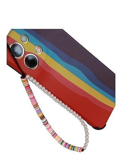 Stylish White Pearls and Colorful Beaded Phone Charm| Made with Colorful Beads with Beautiful White Pearls (Multi)-image-15