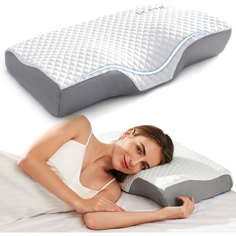 NOFFA Ergonomic Memory Foam Cooling Pillow Cover