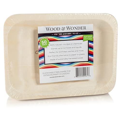 Mr. And Mrs. Statementware Disposable Wedding Plates (50-Pack) #TOP6