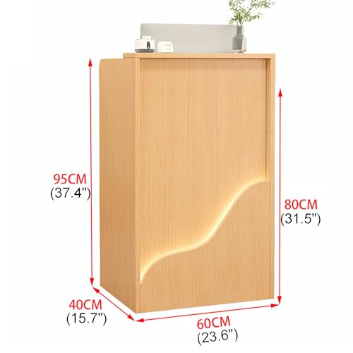 Comptoir de réception moderne pour magasin commercial ou église avec éclairage design