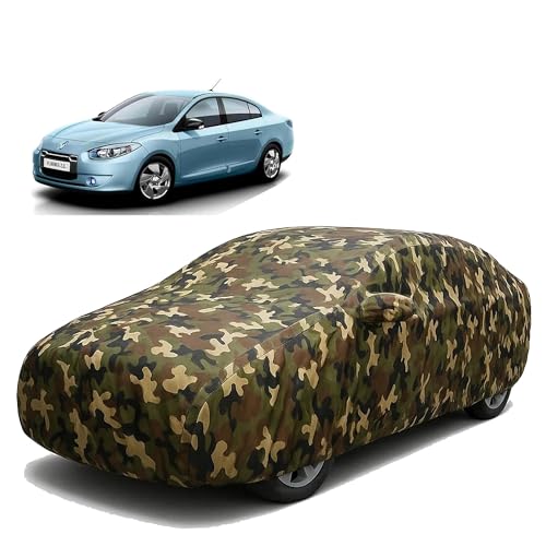 Image of Sulfar 100% Waterproof Car Body Cover for Renault Fluence - Triple-Stitched Dustproof UV, Heat & Rain Protection with Mirror Pockets, Full-Bottom Elastic & Free Storage Bag - All-Weather Indoor Outdoo
