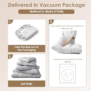 EHEYCIGA Washable XL Dog Beds Large Sized Dog, 41x27 Inch Pet Bed, Grey — photo 4 of 6
