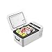 Fly YUTING Frigorifero Portatile con Compressore/Piccolo Frigo per Auto,Congelamento -18 ° C, 12 V 24 V 100-240 V Silenziosi Campeggio Congelatori 15L Frigoriferi con Controllo del Telefono Cellulare