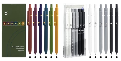 UIXJODO 12 bolígrafos gel punta fina tinta negra miniatura 1