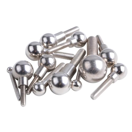 Healeved Printer Spherical Ball Screw Silver Steel Ball Joint Precision Screw for Triangular Kossel Rostock Printer Acce