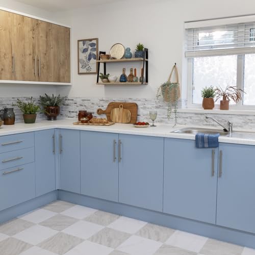 Image of d-c-fix Matt Heritage Blue 67.5cm x 5m Self Adhesive Vinyl wrap for Doors & Furniture