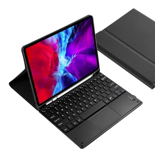 Funda texturizada premium YSJX con teclado iPad Mini 6 y 7 azul 5