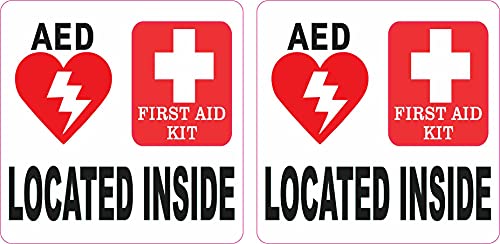 StickerTalk AED and First Aid Kit Inside Vinyl Stickers image