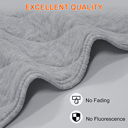 Organic Cotton Baby Blanket For Boys And Girls, Super Soft And Warm Quilted Blanket, Hypoallergenic Baby Crib Bed Blanket 39X39 Inches, Grey #TOP2