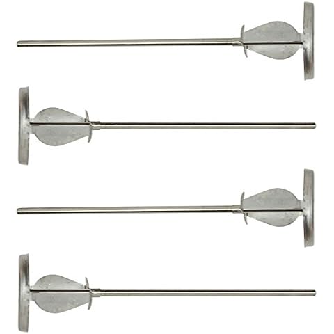 Jiffy Mixer CO. HS-1 1/4" Shaft 2 Gallon Stainless Steel Mixer Blade (4-Pack) Cover