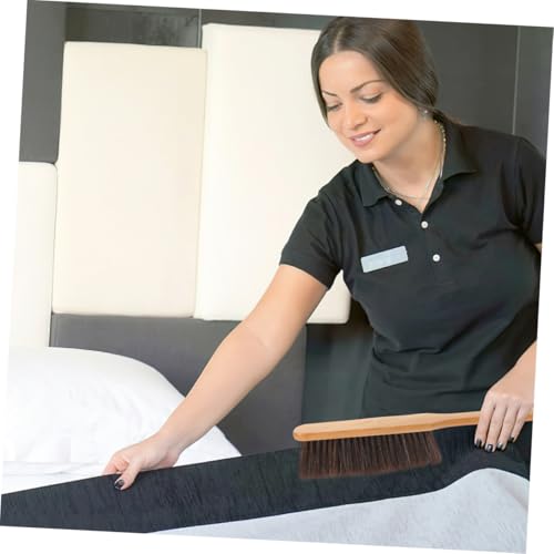 Cepillo de mano de madera para limpieza de polvo en cama y sofa x4 6