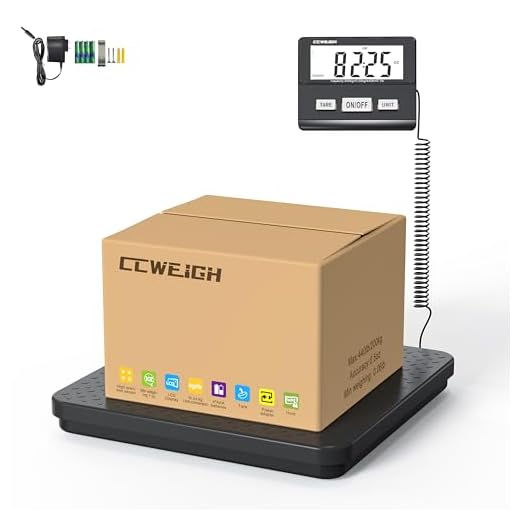 Digital Shipping Scale with Weight Indicator, 440lb/1.76oz, for Small Business, parcels, Home, Luggage, etc., Digital Postal Scale with AC Adapter and LCD Digital Display.