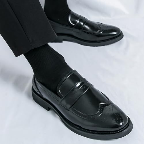 Penny Loafers for Men, Formal Mens Loafers, Slip on Dress Men Shoes PU Leather Shoes4