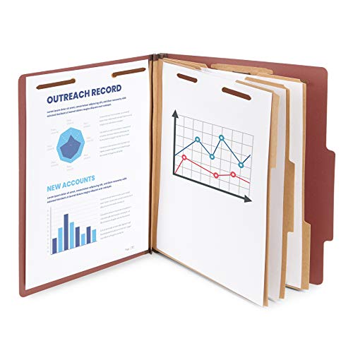 Blue Summit Supplies BSS-92588-1073 10 Red Classification Folders thumb #2