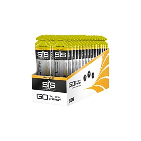 Science in Sport | SiS Go Isotonic Energy Gel | 0.6g Sugar & 22g Carbohydrates per Gel | Vegan | Digestible & Practical | Consumed Without Water | Informed Sport Tested | Lemon & Lime, 30 x 60ml Gels Cover