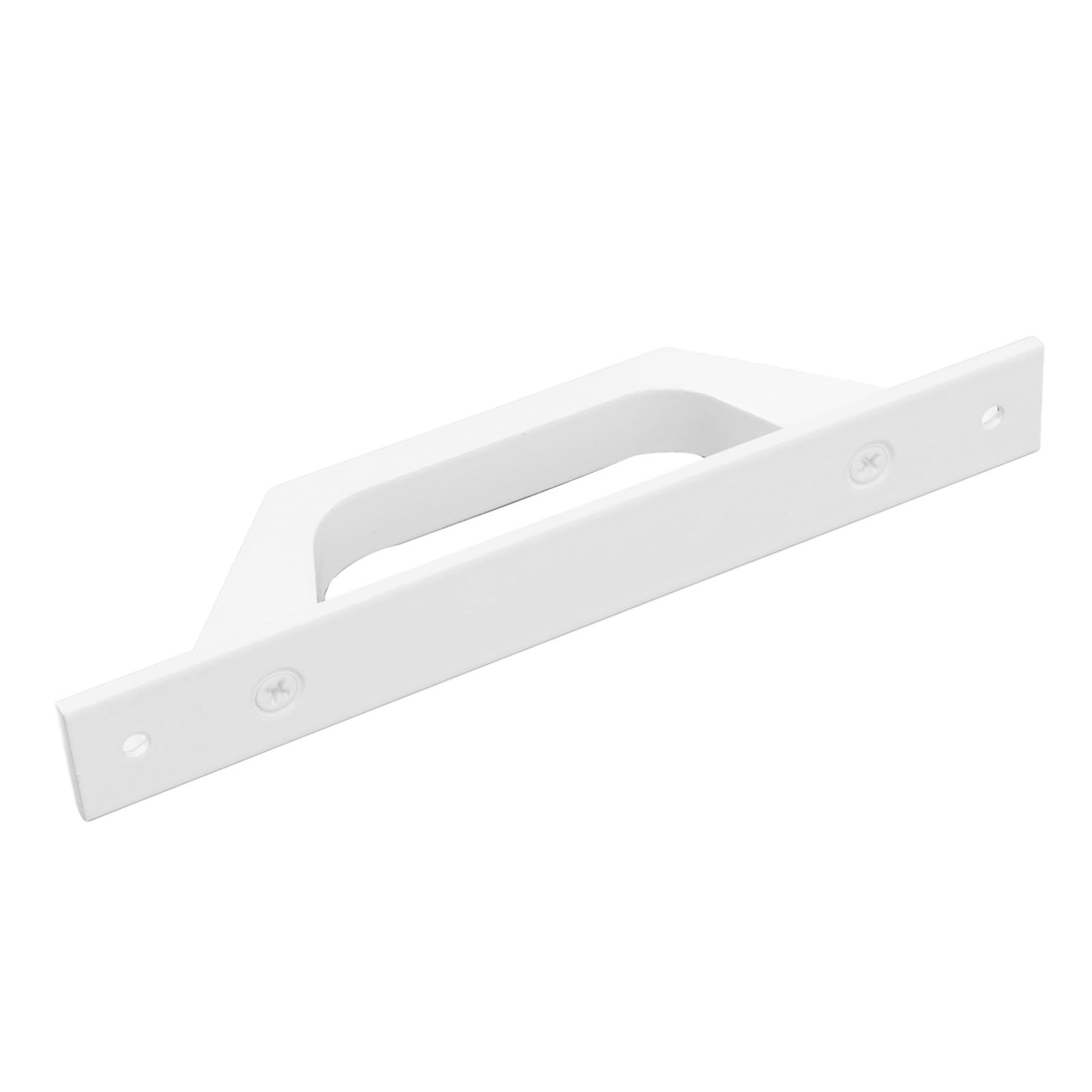 Handle Barn Door Sliding Sliding Door Handle Metal Plated Cabinet Barn Door Handle with Mounting Screws Sliding Door (White)