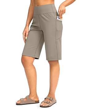 Amazon.com: G Gradual Bermuda Shorts for Women with Pockets