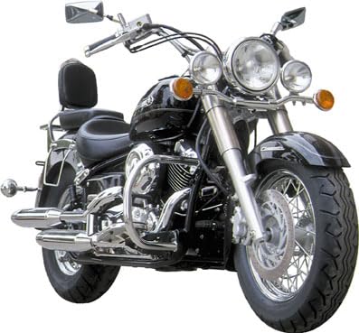 Paramotore Cromato SPAAN compatibile con Yamaha Dragstar 650 classic