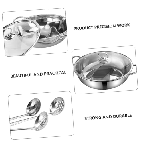 Pot à Soupe Double Saveur Alipis Inox Résistant Gaz et Induction