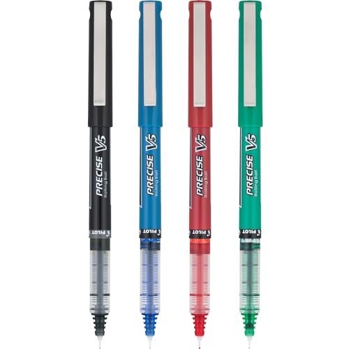 PILOT Precise V5 Capped Rollerball Pens, Assorted Colors, Pack of 4 - image 5
