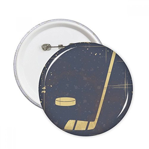 Badge de golf bleu illustration bouton rond pour vêtement