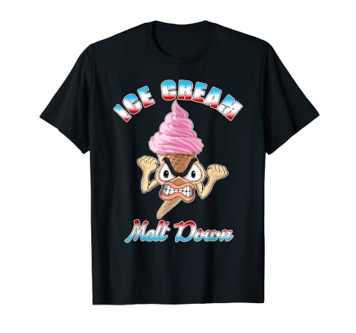 Lustige Eiscreme-Liebhaber, schmelzendes Essen Humor T-Shirt