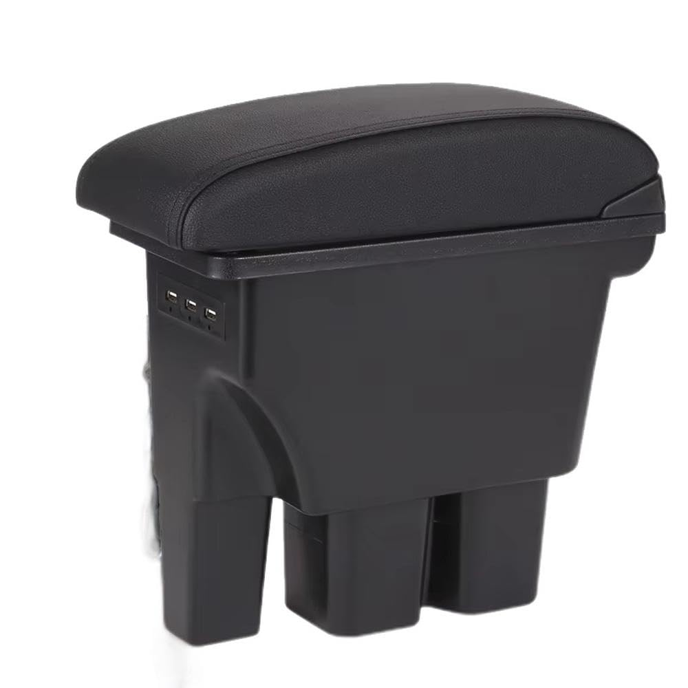 FSOZDBBPL For Suzuki Jimny JB74 2018-2024 Car Armrest Box Retrofit Parts Center Console Storage Box Interior Parts(A2 Black Black line)