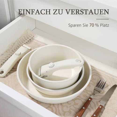 GiPP 11-Teilig Topfset & Pfannenset mit abnehmbarem Griff Induktion – Ansicht 4