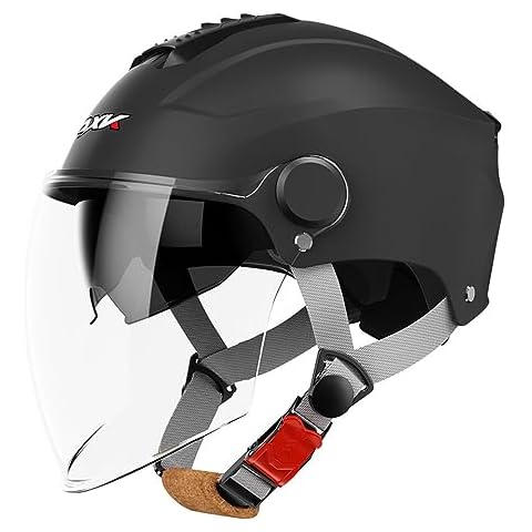 AOOPOO Open Face Motorcycle Helmet with Visor Cover