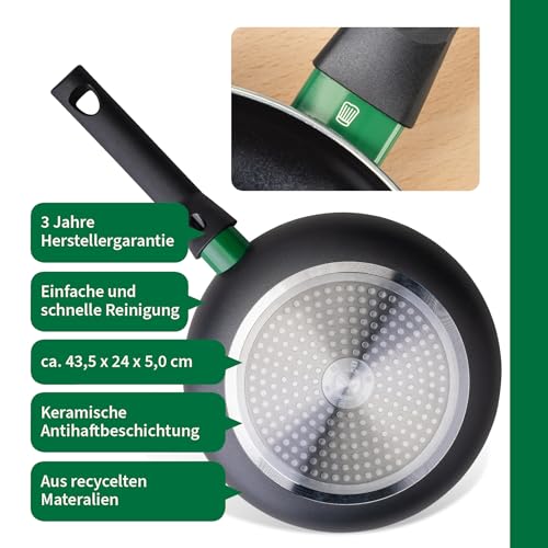 Poêle en aluminium FACKELMANN Ø 24 cm Bielefeld pour tout feu
