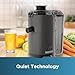 BLACK+DECKER Quiet Fruit & Vegetable Juicer, JE2500B, Non-Drip Spout, Compact Design, Easy to Assemble, Dishwasher-Safe