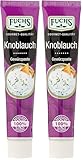 Fuchs Gewürze – Knoblauch Gewürzpaste, vollmundiges Aroma, Paste zum Würzen von Salaten, Soßen, Fleisch-Gerichten oder Suppen jeglicher Länder-Küchen, 45 g (Packung mit 2)